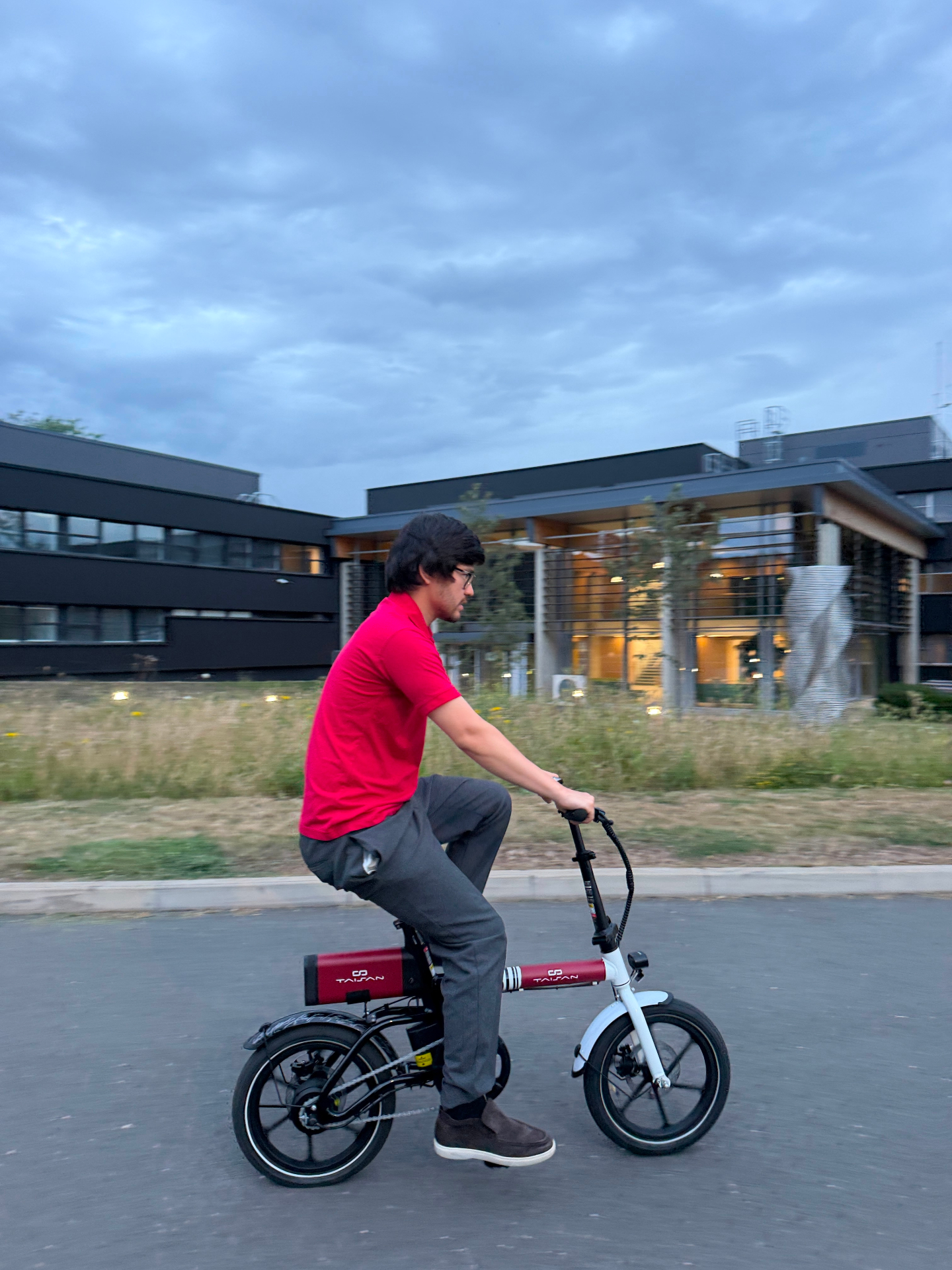 Riding a TaiSan-powered e-bike
