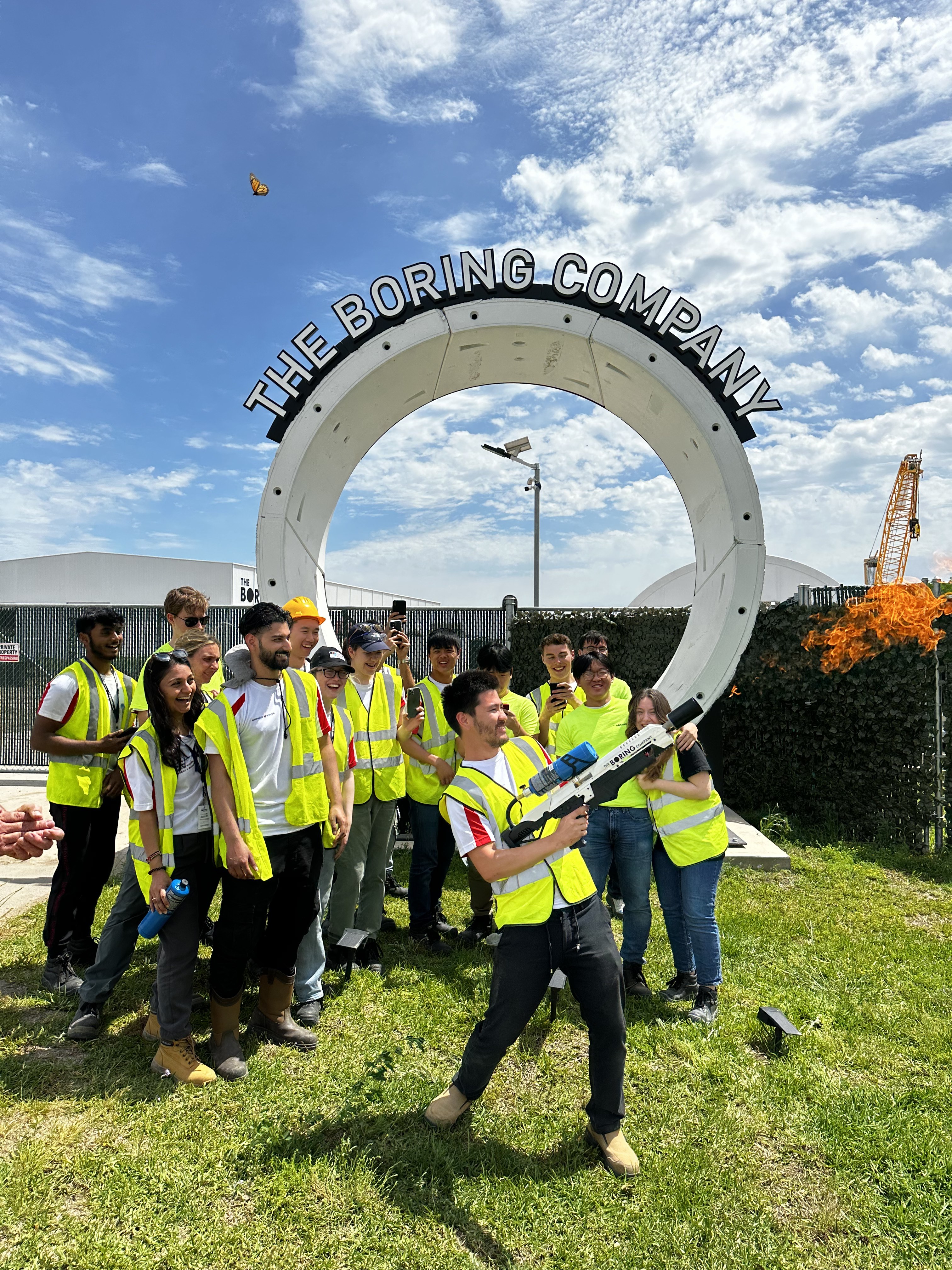 Team at The Boring Company tunnel competition in Texas